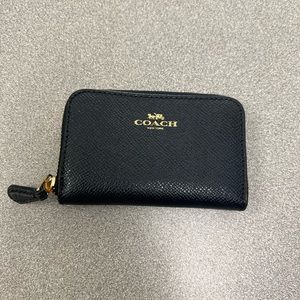 Black, Coach mini coin wallet